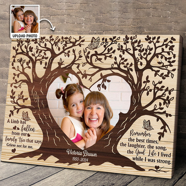 Custom Photo A Limb Has Fallen - Customized Personalized Canvas Custom Photo A Limb Has Fallen