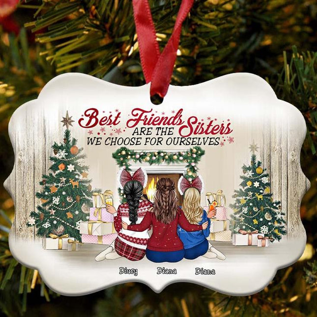 Sisters We Choose For Ourselves - Christmas Gift For BFF - Personalized Ornament