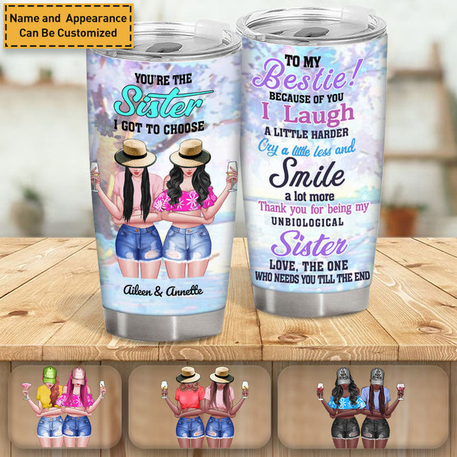 Personalized Tumbler For Bestie, Customized Birthday Gifts For Friends Female - Friendship Gifts