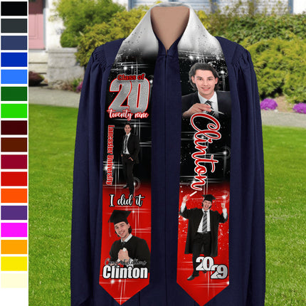 Custom Photo She Believed She Could Graduation Stoles