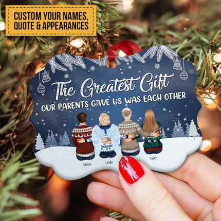 Personalized Custom Ornament The Love Between Brother & Sister Is One Of Life's Christmas Gift
