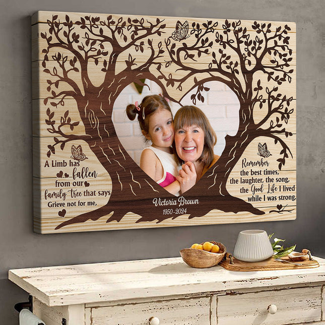 Custom Photo A Limb Has Fallen - Customized Personalized Canvas Custom Photo A Limb Has Fallen