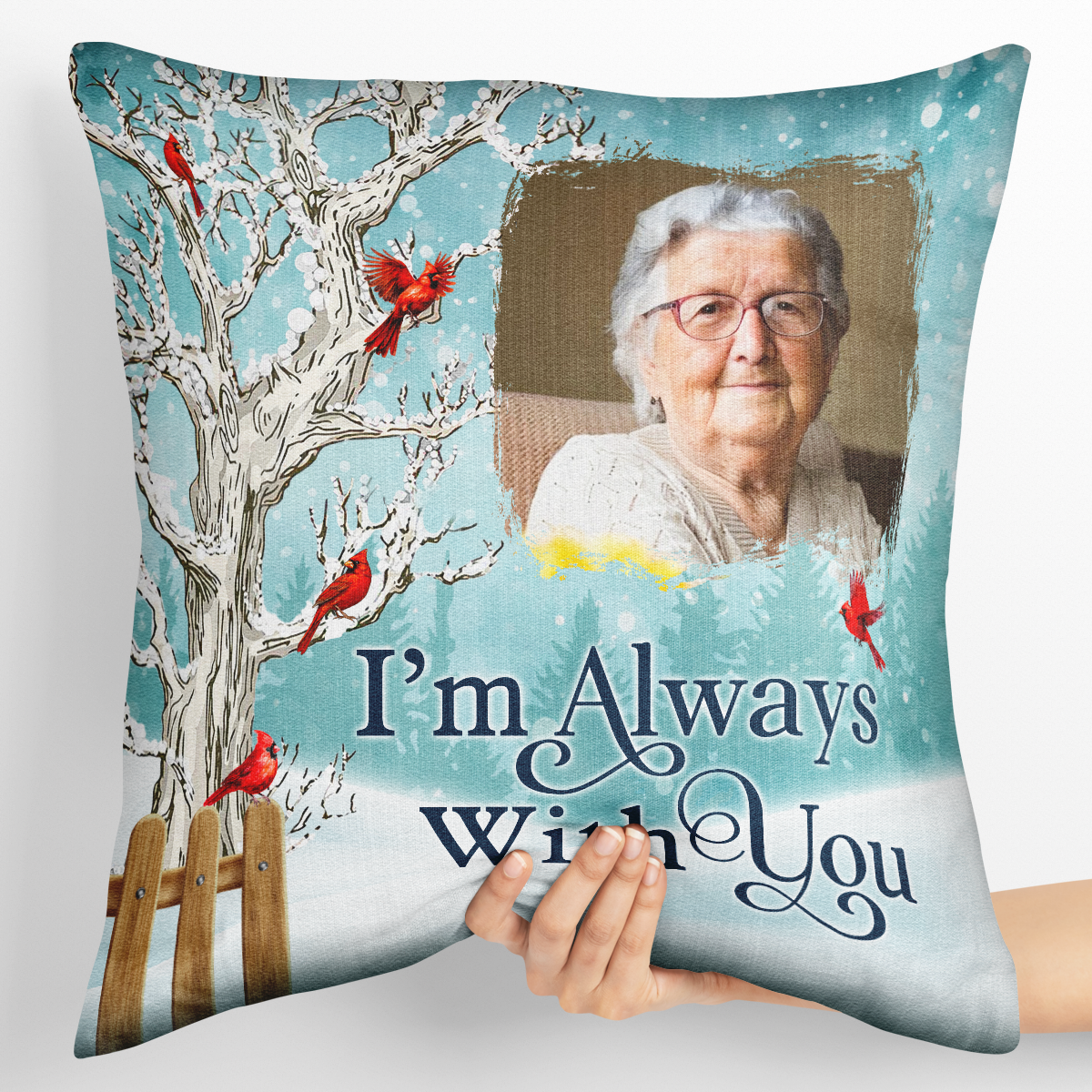Custom Photo Christmas Will Never Be The Same Without You - Personalized Pillow