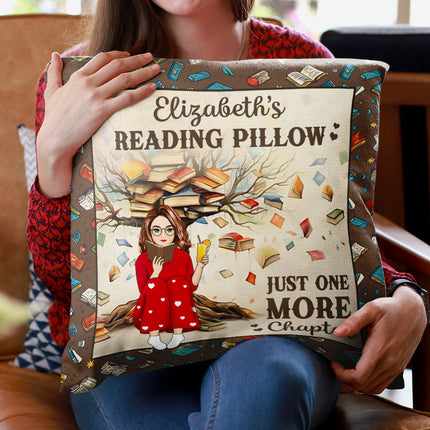 Reading Pillow Just One More Chapter - Personalized Custom Pillow