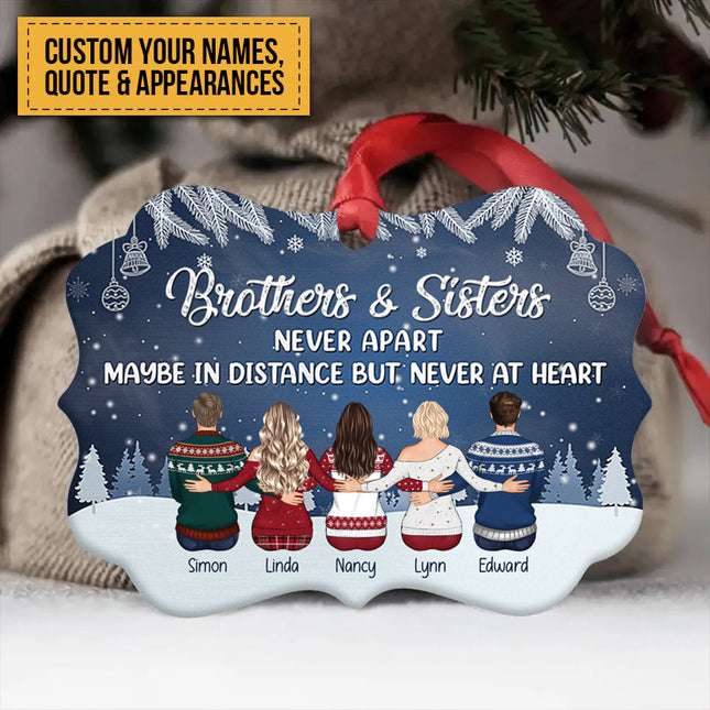 Personalized Custom Ornament The Love Between Brother & Sister Is One Of Life's Christmas Gift