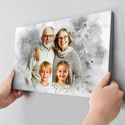 Add Loved One to Photo, Family Portrait From Different Photos, Memorial Gift for Dad Mom, Add Passed Away