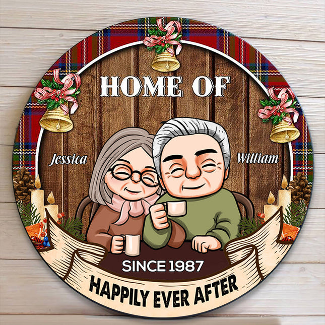 Personalized Wood Sign Home Of Us Fall Vibe Thanksgiving Christmas Anniversary