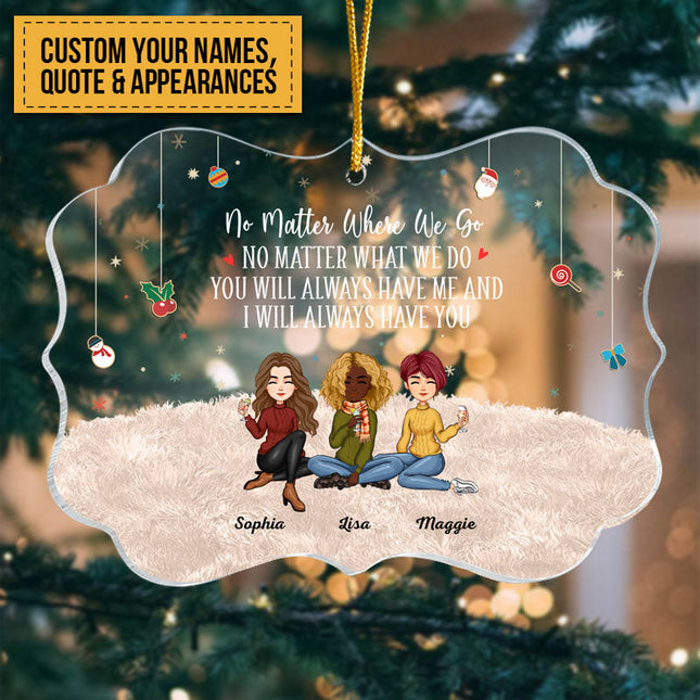 This Is Us - Personalized Acrylic Ornament - Christmas, New Year Gift For Family, Sisters