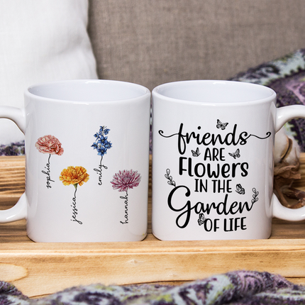 Takes Long Time Grow Old Friends - Customized Personalized Mug - Bestie Gift For Best Friend Sister