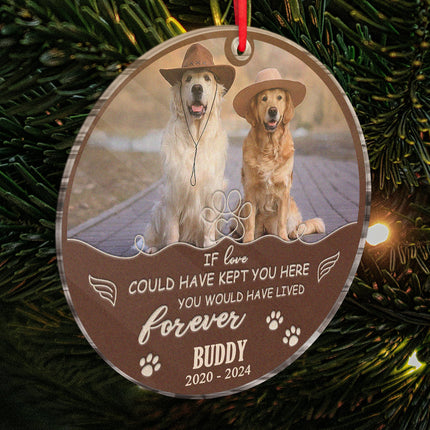Custom Photo And Tonight I’ll Fall Asleep, With You In My Heart - Personalized Customized Ornament