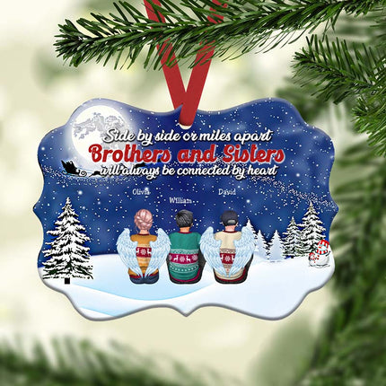 Christmas Ornament - Brothers And Sisters Linked Together - Personalized Christmas Ornament