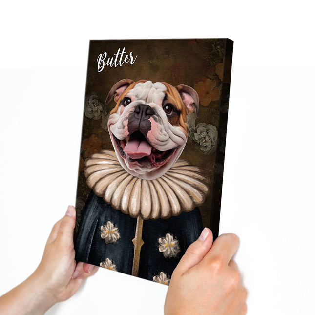 Custom Photo Funny Pet Portrait - Personalized Customized Canvas - Gift For Pet Lovers