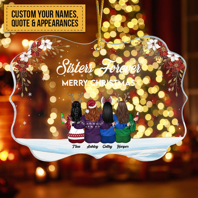 Soul Sister Ornament - Personalized Acrylic Ornament - Birthday, Xmas Gift, Christmas Gift For Besties, BFF, Soul Sisters