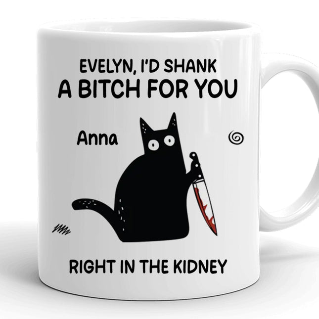 Best Friends Got Your Back - Customized Personalized Mug - Gift For Best Friends, Besties, Sistas, Soul Sisters