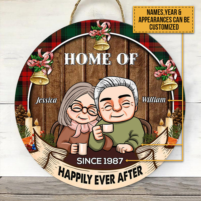 Personalized Wood Sign Home Of Us Fall Vibe Thanksgiving Christmas Anniversary