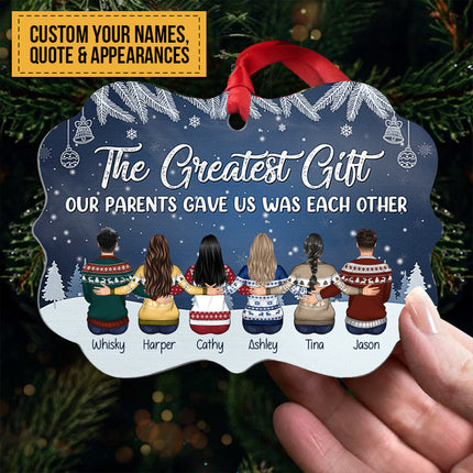 Personalized Custom Ornament The Love Between Brother & Sister Is One Of Life's Christmas Gift