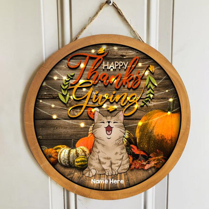 Thanksgiving Signs, Gifts For Cat Lovers, Fall Custom Wooden Signs