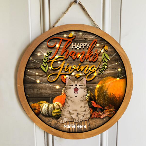 Thanksgiving Signs, Gifts For Cat Lovers, Fall Custom Wooden Signs