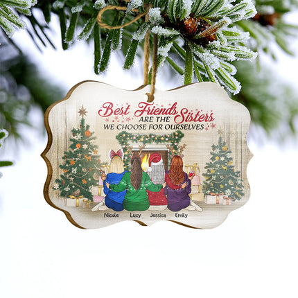 Sisters We Choose For Ourselves - Christmas Gift For BFF - Personalized Ornament