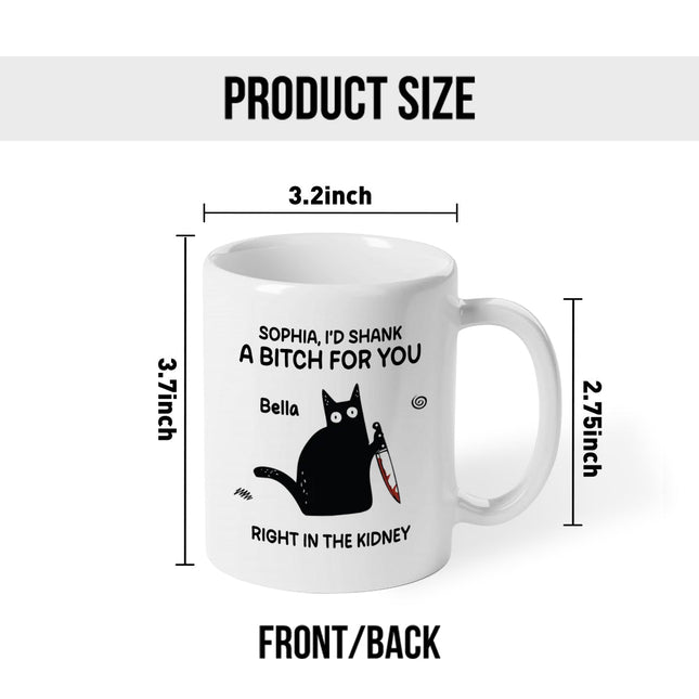 Best Friends Got Your Back - Customized Personalized Mug - Gift For Best Friends, Besties, Sistas, Soul Sisters