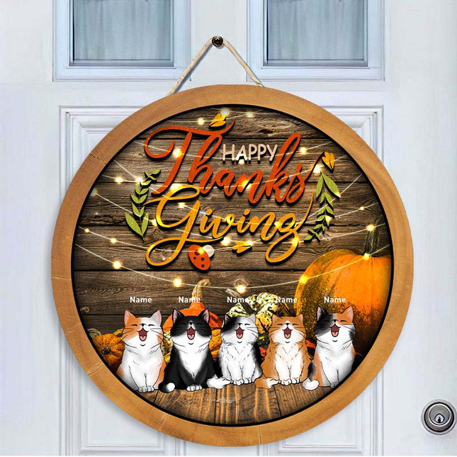 Thanksgiving Signs, Gifts For Cat Lovers, Fall Custom Wooden Signs
