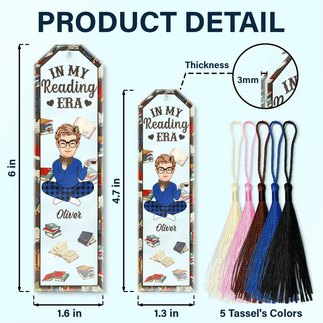 Just One More Chapter In My Reading Era - Personalized Acrylic Bookmark