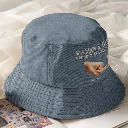 A Man And His Cat - Personalized Bucket Hat