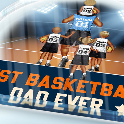 Best Basketball Dad Ever - Personalized Acrylic Plaque