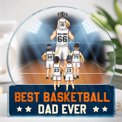 Best Basketball Dad Ever - Personalized Acrylic Plaque