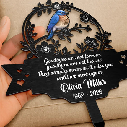 Those We Love Walk Beside Us Every Day - Personalized Metal Garden Stake