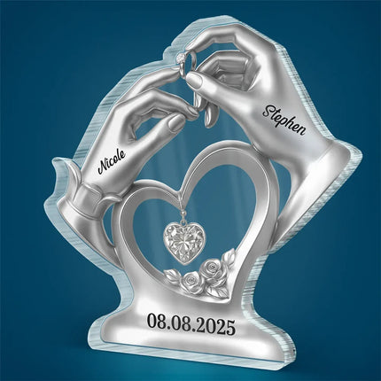 Anniversary Wedding Gifts For Couples - Personalized Acrylic Plaque