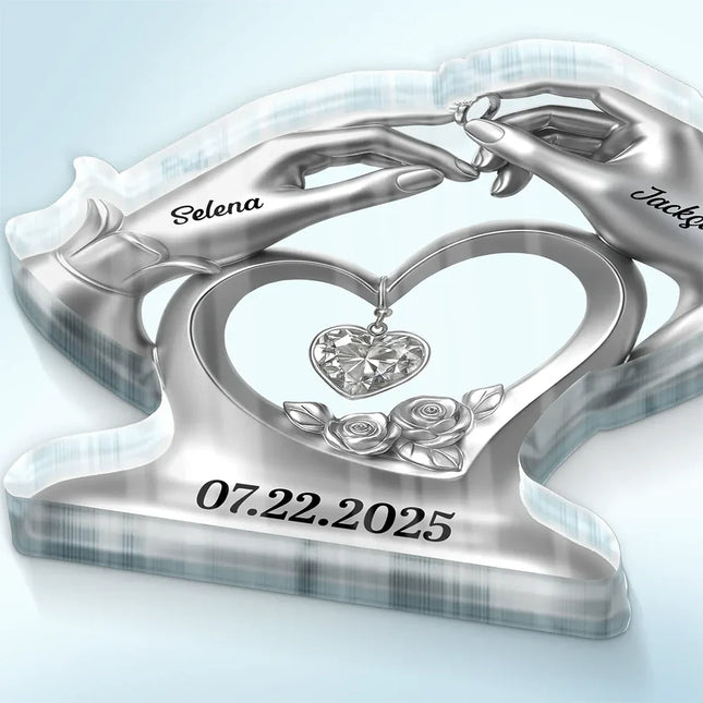Anniversary Wedding Gifts For Couples - Personalized Acrylic Plaque