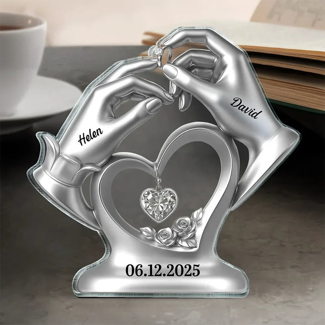 Anniversary Wedding Gifts For Couples - Personalized Acrylic Plaque