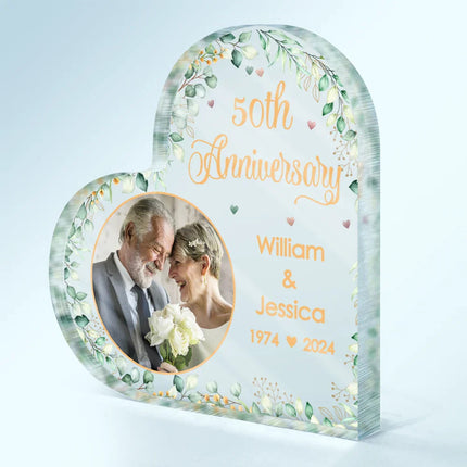 Custom Photo Couples Anniversary - Personalized Acrylic Plaque