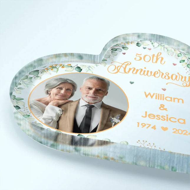 Custom Photo Couples Anniversary - Personalized Acrylic Plaque