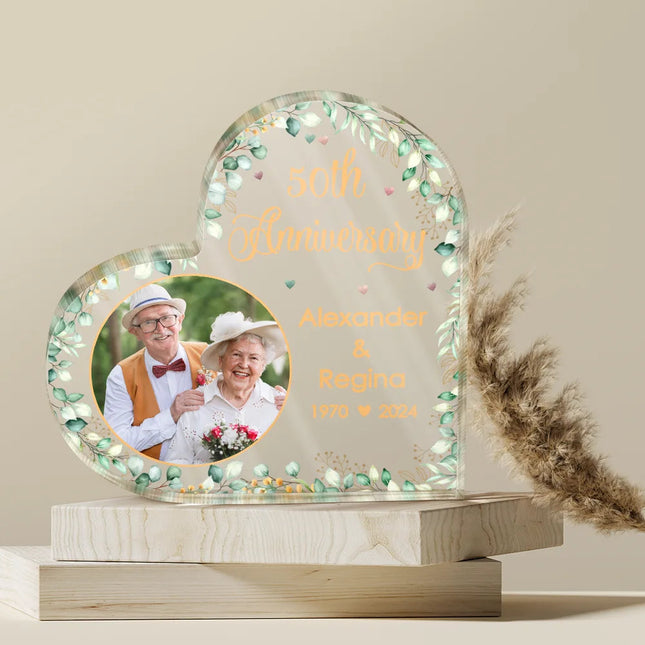 Custom Photo Couples Anniversary - Personalized Acrylic Plaque