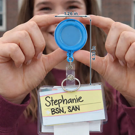 Daisy Pattern Nurse Hello My Name Is - Personalized Badge Reel