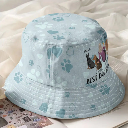Best Dog Mom Dog Dad Ever - Personalized Bucket Hat