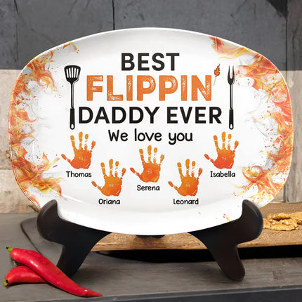 Best Flippin' Dad Ever - Personalized Plate