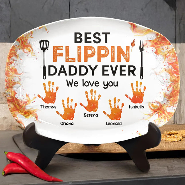 Best Flippin' Dad Ever - Personalized Plate