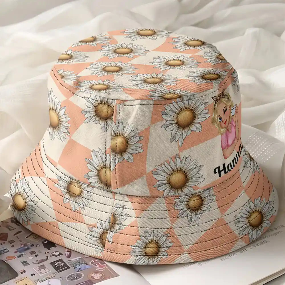 Birth Month Flowers Bloom Where You're Planted Women - Personalized Bucket Hat