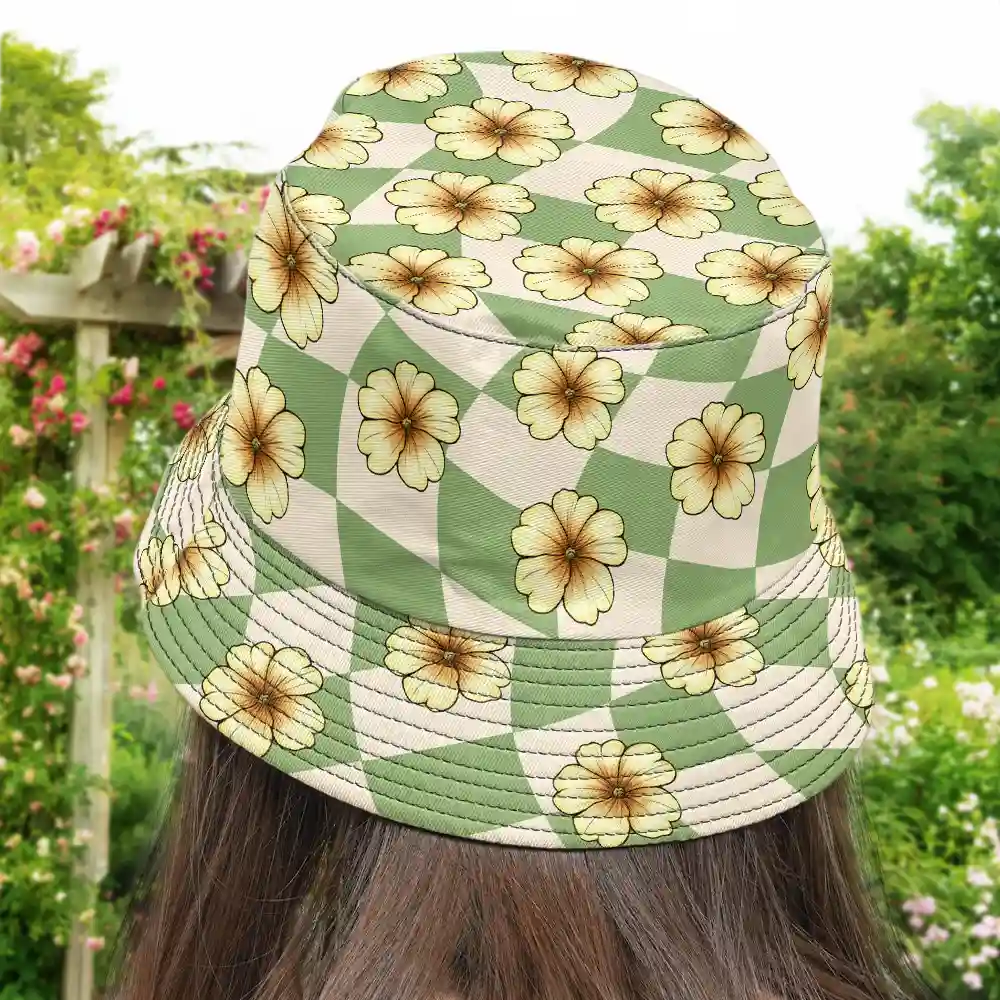 Birth Month Flowers Bloom Where You're Planted Women - Personalized Bucket Hat