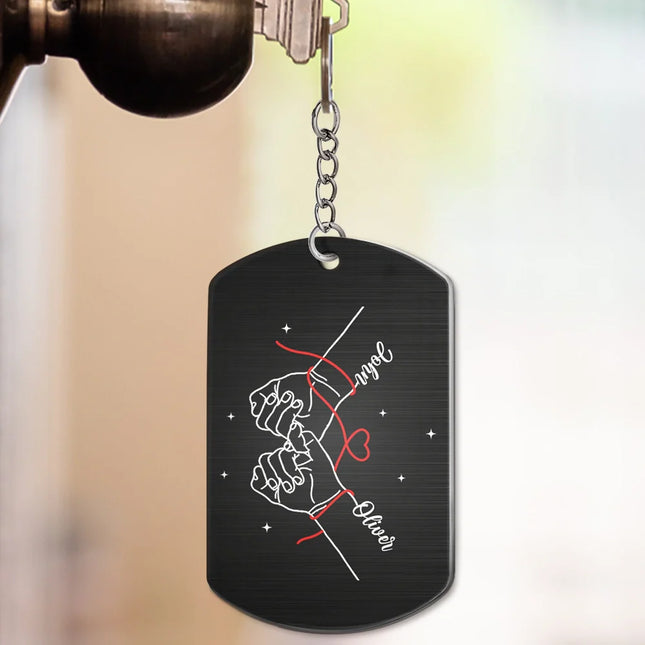 Couple Holding Hands I Want To Be Your Last Everything - Personalized Aluminum Keychain