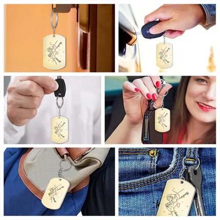 Couple Holding Hands I Want To Be Your Last Everything - Personalized Aluminum Keychain