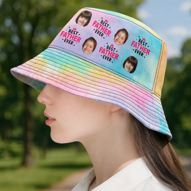 Custom Photo Best Dad Ever - Personalized Bucket Hat
