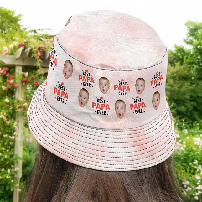 Custom Photo Best Dad Ever - Personalized Bucket Hat