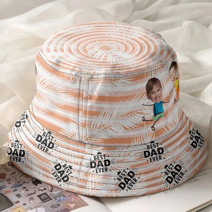 Custom Photo Best Dad Grandpa Ever - Personalized Bucket Hat