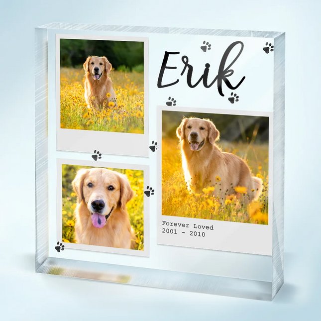 Dog Cat Pet Memorial - Personalized Acrylic Plaque