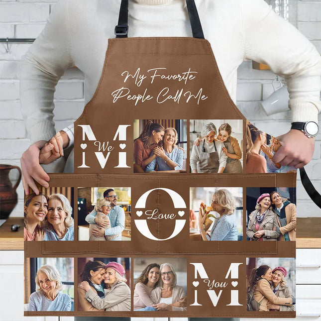 Mom Dad We Love You - Personalized Apron