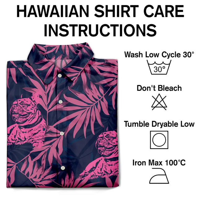 Custom Photo Pencil Drawing Palm Leaf Vacation Vibe - Personalized Hawaiian Shirt